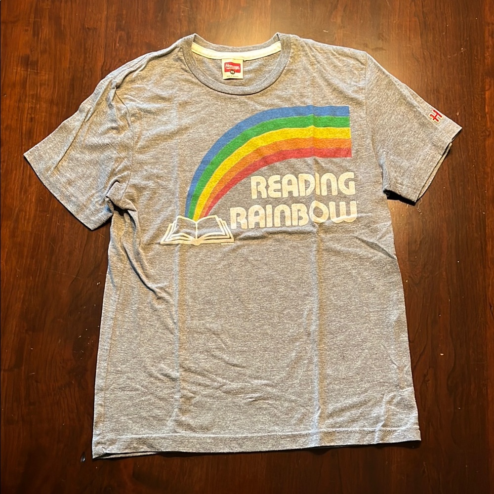 HOMAGE Gray and Red Short Sleeve Tees Retro Style